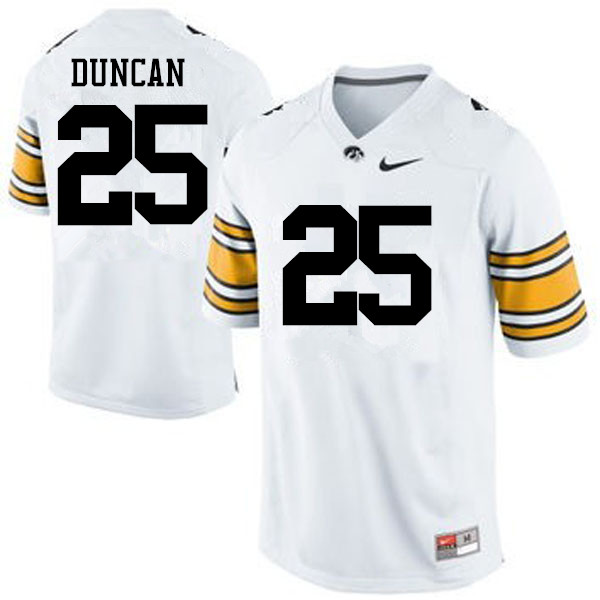 Men Iowa Hawkeyes #25 Randy Duncan College Football Jerseys-White - Click Image to Close